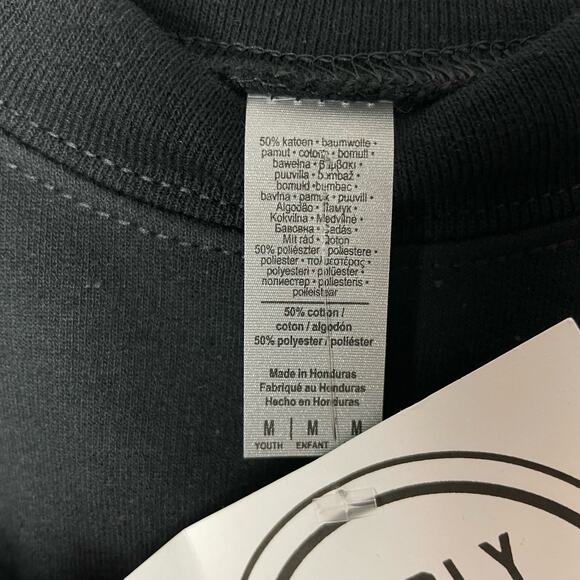 MINI | Vinyl Printed Black Youth Pullover Sweatshirt - Picture 8 of 8